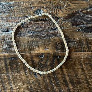 Tan and brown wooden necklace